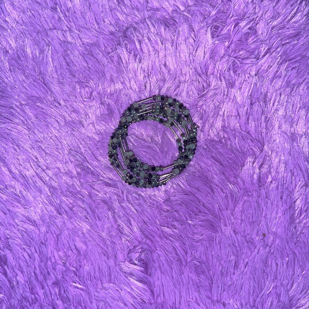 Blue Beaded Bracelet